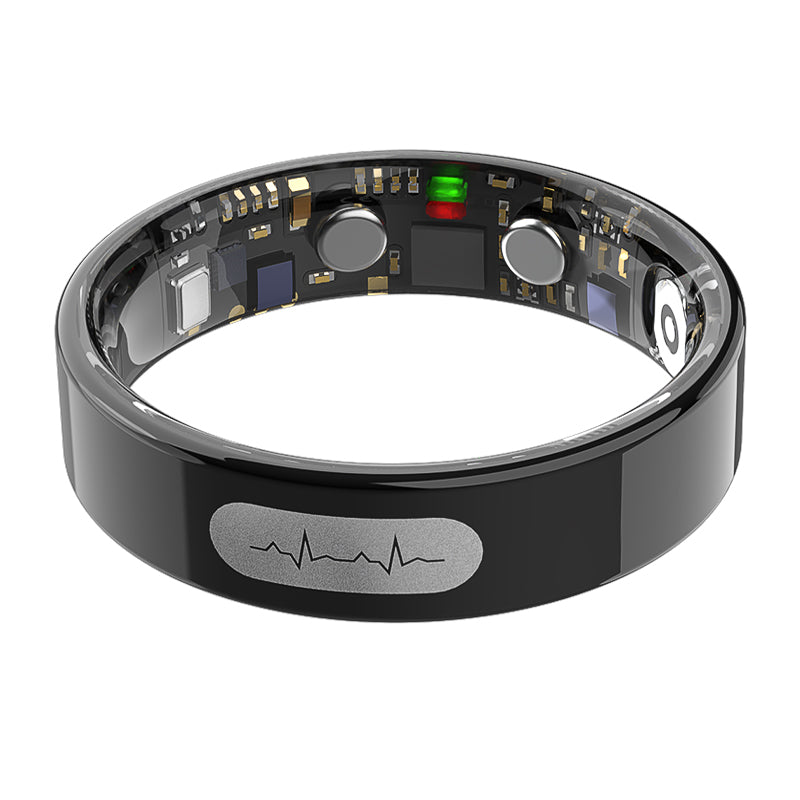 DarkFairy™ R08 Blood Glucose ECG/EKG Blood Pressure Monitoring AI Health Analysis Smart Ring