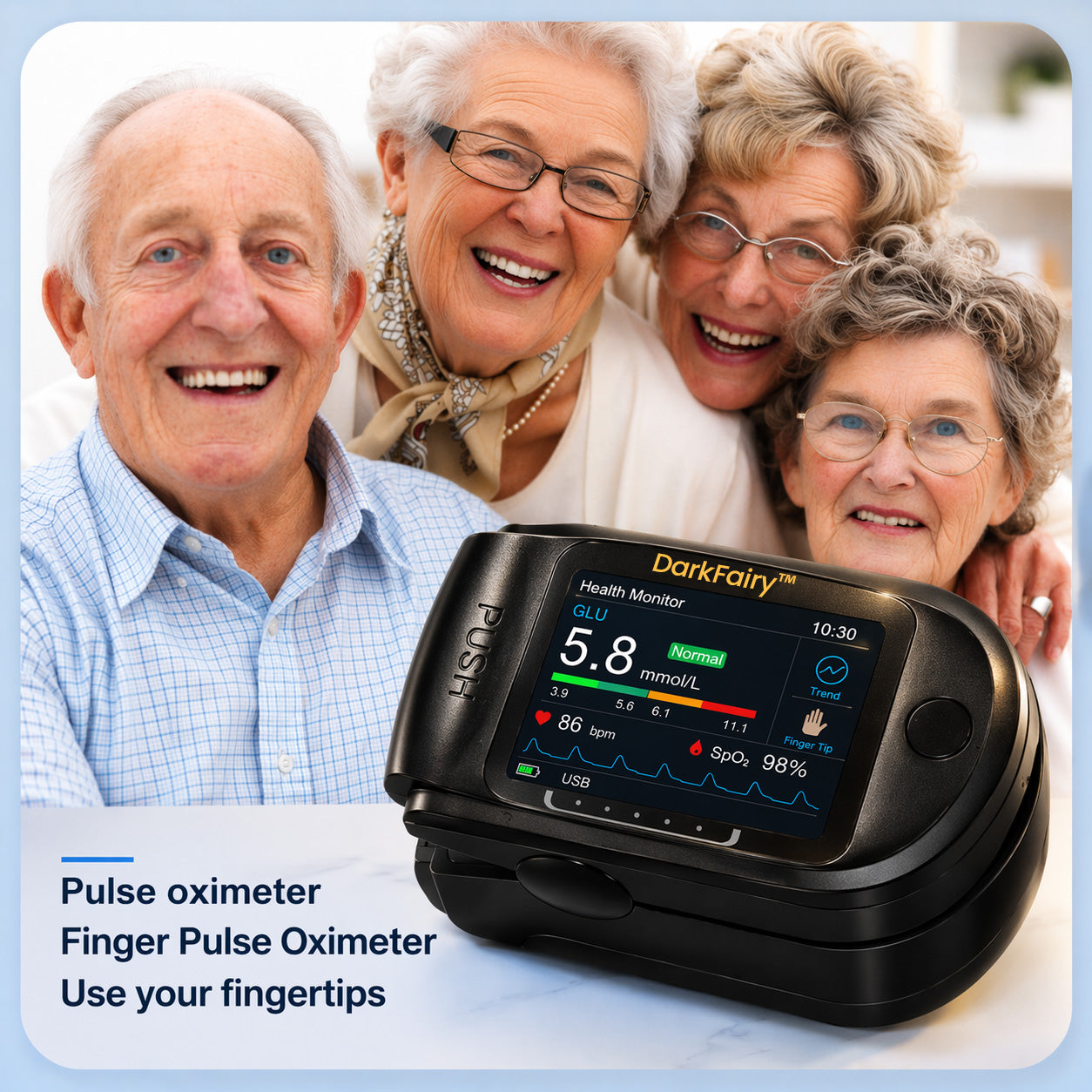 💥DarkFairy™ Non-Invasive Blood Glucose Monitor | High-Precision 99.9% Accuracy | TGA Certified