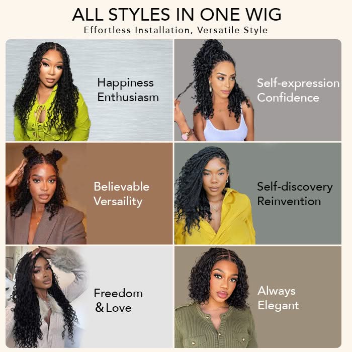 Skipadorhair Knotless Boho Curls Braided Bob Wig – Effortless Style in Minutes!